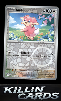 Reverse Holofoil Audino - 074/086 074/086 Pokemon Common SV: Black Bolt Card NM
