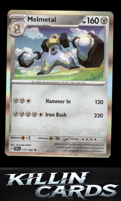 Melmetal 117/162 Pokemon Rare SV05: Temporal Forces Card NM
