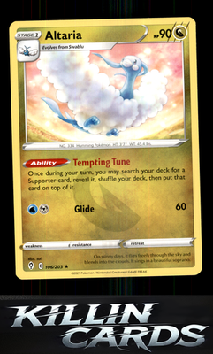 Altaria 106/203 Pokemon Rare SWSH07: Evolving Skies Card NM