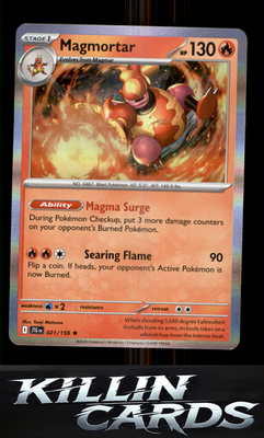Magmortar 021/159 Pokemon Rare SV09: Journey Together Card NM