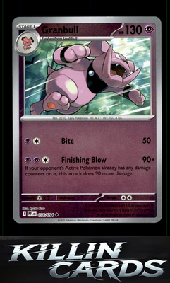 Reverse Holofoil Granbull 038/094 Pokemon Uncommon ME02: Phantasmal Flames Card