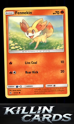 Fennekin (15) 15/131 Pokemon Common SM - Forbidden Light Card LP