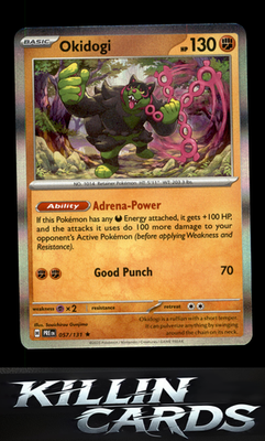 Okidogi 057/131 Pokemon Rare SV: Prismatic Evolutions Card NM