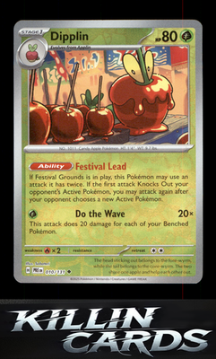 Reverse Holofoil Dipplin 010/131 Pokemon Uncommon SV: Prismatic Evolutions Card