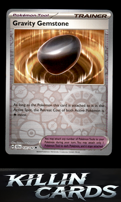 Reverse Holofoil Gravity Gemstone 137/142 Pokemon Uncommon SV07: Stellar Crown C