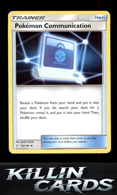 Pokemon Communication 152/181 Pokemon Uncommon SM - Team Up Card NM