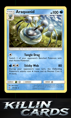 Araquanid 49/236 Pokemon Rare SM - Unified Minds Card NM
