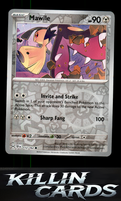 Reverse Holofoil Mawile 112/162 Pokemon Common SV05: Temporal Forces Card NM