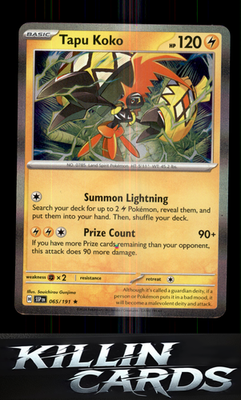 Tapu Koko 065/191 Pokemon Rare SV08: Surging Sparks Card NM