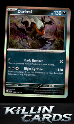 Darkrai 136/197 Pokemon Rare SV03: Obsidian Flames Card NM