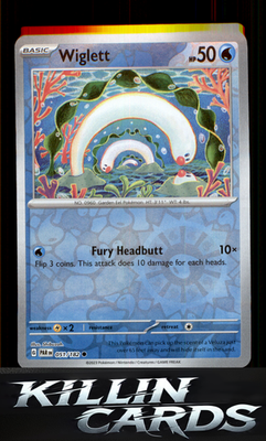 Reverse Holofoil Wiglett - 051/182 051/182 Pokemon Common SV04: Paradox Rift Car
