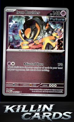 Reverse Holofoil Iron Boulder 046/131 Pokemon Rare SV: Prismatic Evolutions Card