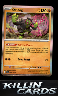 Okidogi 057/131 Pokemon Rare SV: Prismatic Evolutions Card NM