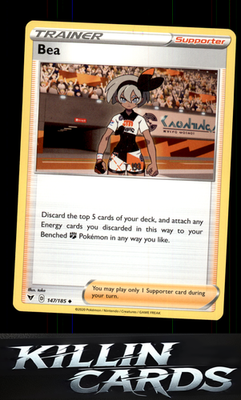 Bea 147/185 Pokemon Uncommon SWSH04: Vivid Voltage Card NM