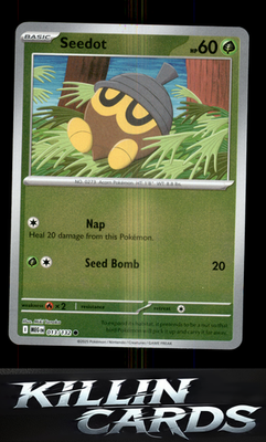 Reverse Holofoil Seedot 013/132 Pokemon Common ME01: Mega Evolution Card NM