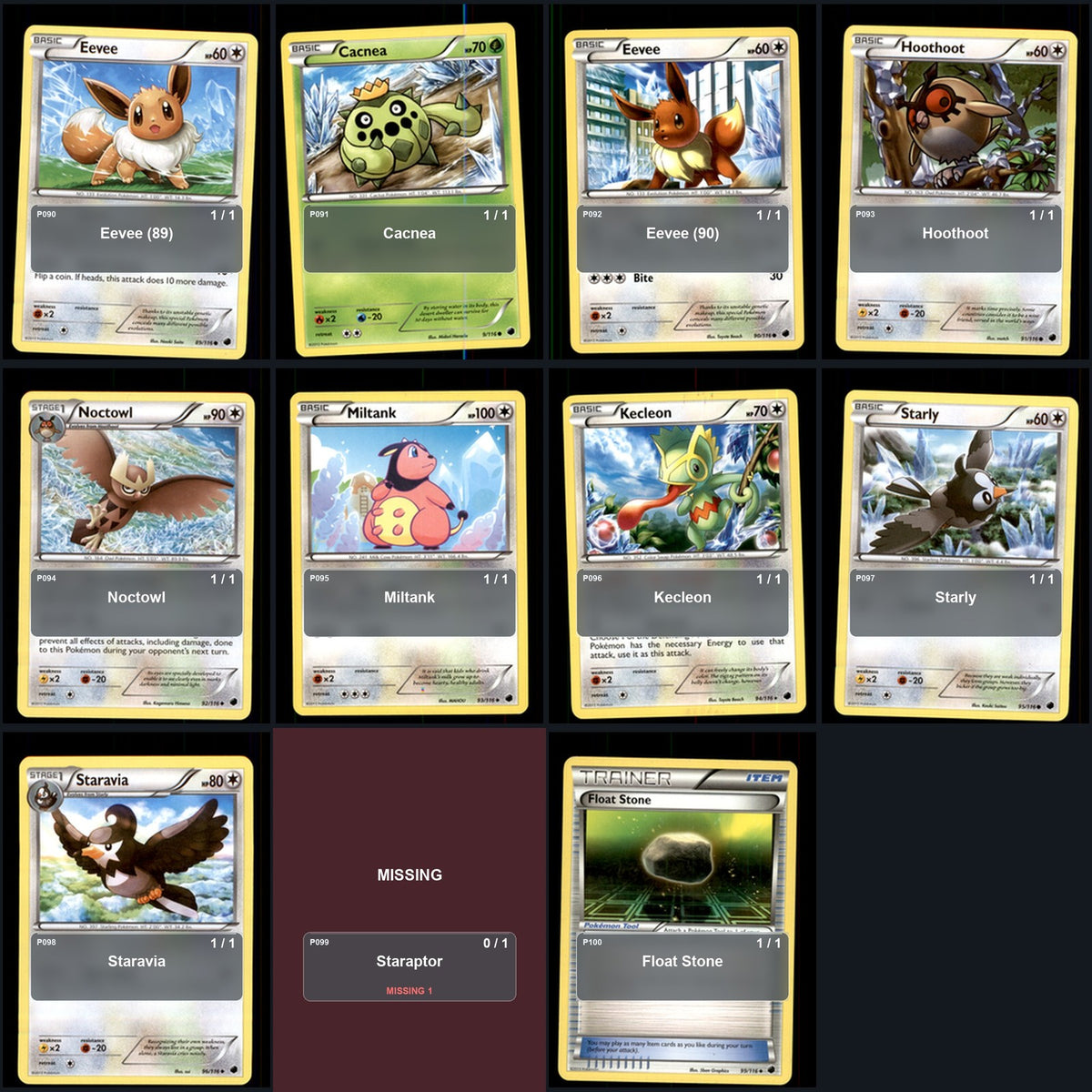 Pokemon TCG Plasma Freeze C/UC/R Standard Set 56 Cards