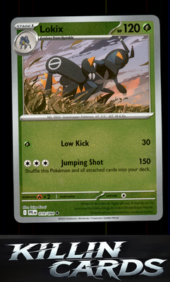 Reverse Holofoil Lokix 010/094 Pokemon Uncommon ME02: Phantasmal Flames Card NM