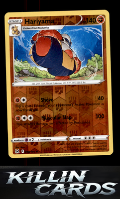 Reverse Holofoil Hariyama 098/196 Pokemon Uncommon SWSH11: Lost Origin Card NM