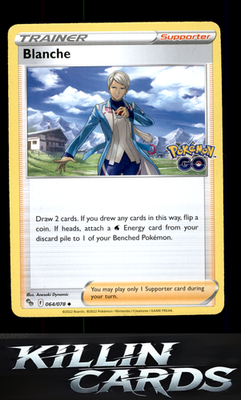Blanche 064/078 Pokemon Uncommon Pokemon GO Card NM