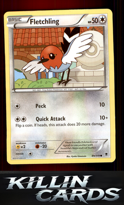 Fletchling 89/119 Pokemon Common XY - Phantom Forces Card LP