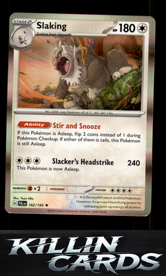 Slaking 162/193 Pokemon Rare SV02: Paldea Evolved Card NM
