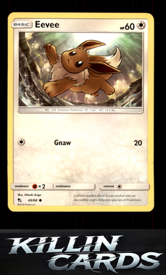 Eevee (49) 49/68 Pokemon Common Hidden Fates Card NM