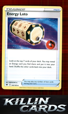 Energy Loto 140/189 Pokemon Uncommon SWSH10: Astral Radiance Card NM