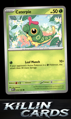 Caterpie - 010/165 010/165 Pokemon Common SV: Scarlet & Violet 151 Card NM
