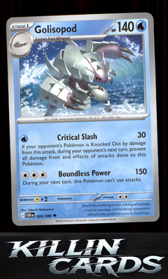 Golisopod 026/086 Pokemon Uncommon ME04: Chaos Rising Card NM