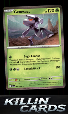 Genesect 008/094 Pokemon Rare ME02: Phantasmal Flames Card NM