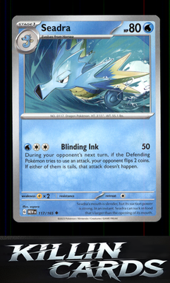 Seadra 117/165 Pokemon Uncommon SV: Scarlet & Violet 151 Card NM