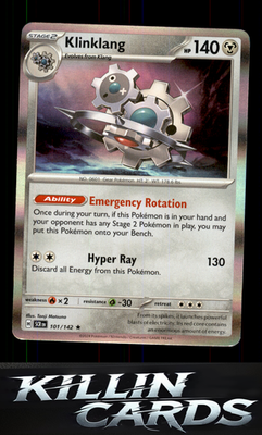 Klinklang 101/142 Pokemon Rare SV07: Stellar Crown Card NM