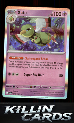 Xatu 072/182 Pokemon Rare SV04: Paradox Rift Card NM