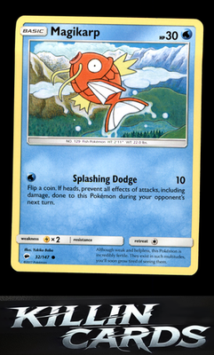 Magikarp 32/147 Pokemon Common SM - Burning Shadows Card NM
