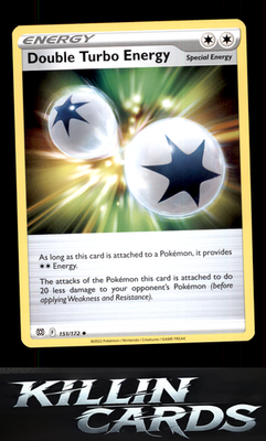 Double Turbo Energy 151/172 Pokemon Uncommon SWSH09: Brilliant Stars Card NM