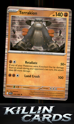 Terrakion 054/086 Pokemon Rare SV: White Flare Card NM