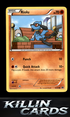 Riolu 63/99 Pokemon Common Next Destinies Card LP