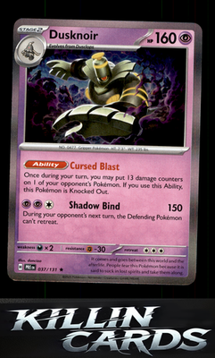 Dusknoir 037/131 Pokemon Rare SV: Prismatic Evolutions Card NM