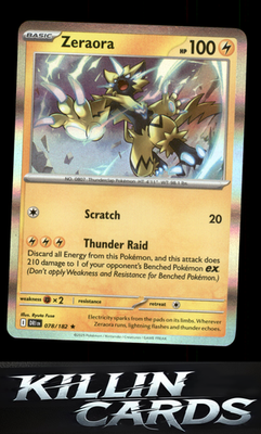 Zeraora 078/182 Pokemon Rare SV10: Destined Rivals Card NM