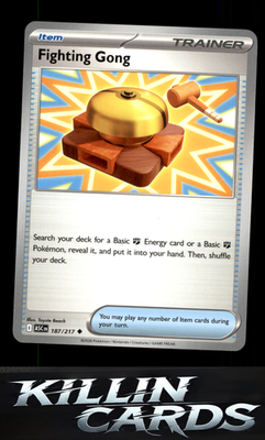 Fighting Gong 187/217 Pokemon Uncommon ME: Ascended Heroes Card NM