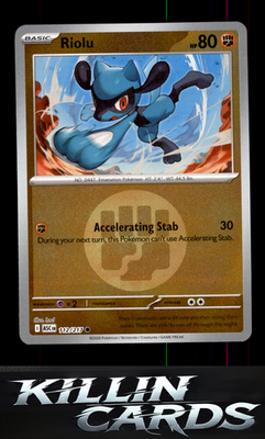 Riolu (Energy Symbol Pattern) 112/217 Pokemon Common ME: Ascended Heroes Card NM
