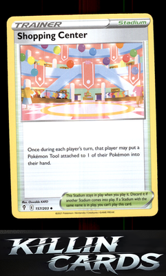 Shopping Center 157/203 Pokemon Uncommon SWSH07: Evolving Skies Card NM