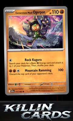 Cornerstone Mask Ogerpon 111/182 Pokemon Uncommon SV10: Destined Rivals Card NM
