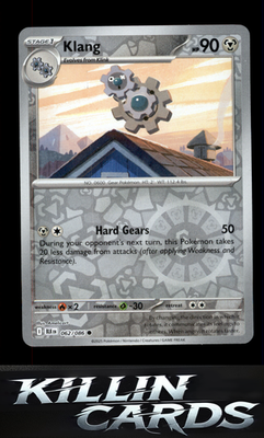 Reverse Holofoil Klang 062/086 Pokemon Common SV: Black Bolt Card NM