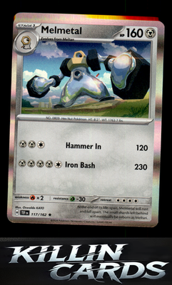 Melmetal 117/162 Pokemon Rare SV05: Temporal Forces Card NM