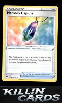 Memory Capsule 155/185 Pokemon Uncommon SWSH04: Vivid Voltage Card NM