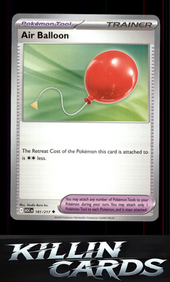 Air Balloon 181/217 Pokemon Uncommon ME: Ascended Heroes Card NM