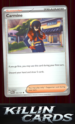 Carmine 103/131 Pokemon Uncommon SV: Prismatic Evolutions Card NM