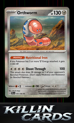 Orthworm 151/193 Pokemon Rare SV02: Paldea Evolved Card NM