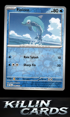 Reverse Holofoil Finizen 048/162 Pokemon Common SV05: Temporal Forces Card NM